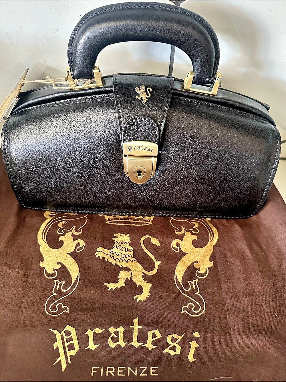 Pratesi Black Satchel